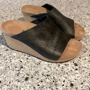 Birkenstock suede leather mule